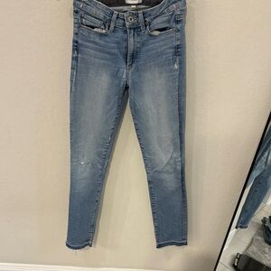 PAIGE Skinny Jeans in Soft Blue